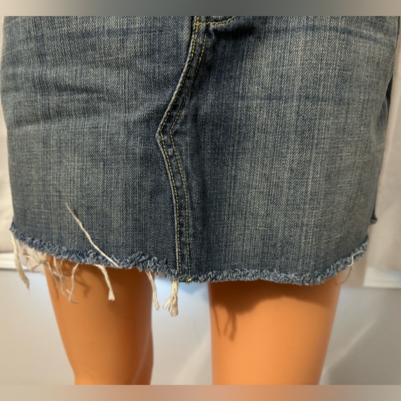 Cool !IT jeans size 26 denim cut off blue jean mini skirt NWOT - Picture 3 of 6